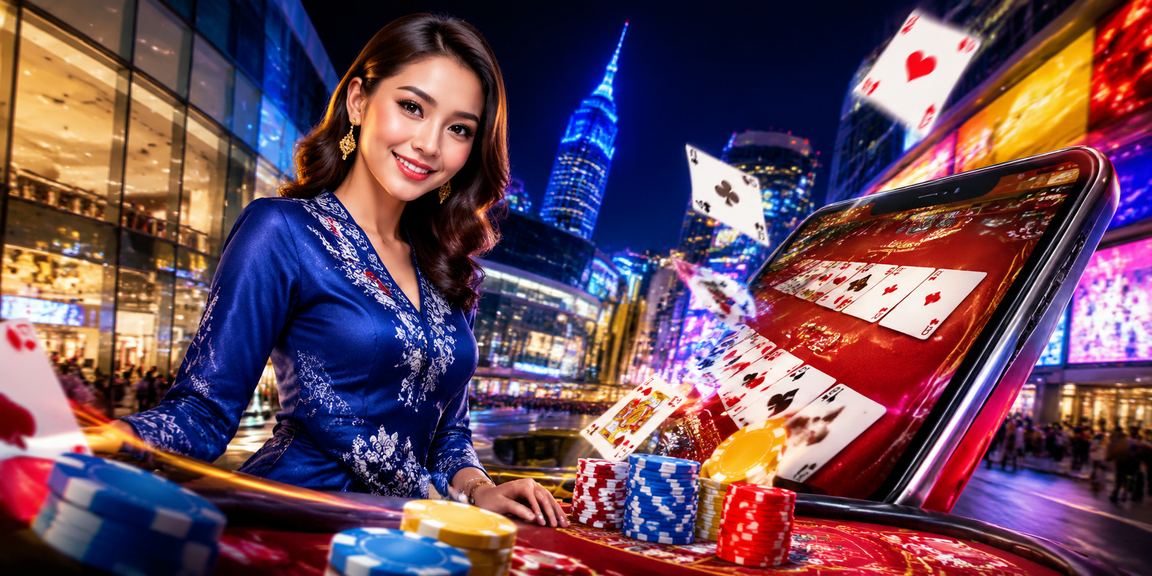 Pemain berbaju kurung dari Kuala Lumpur menikmati permainan Rummy dalam talian di 55000